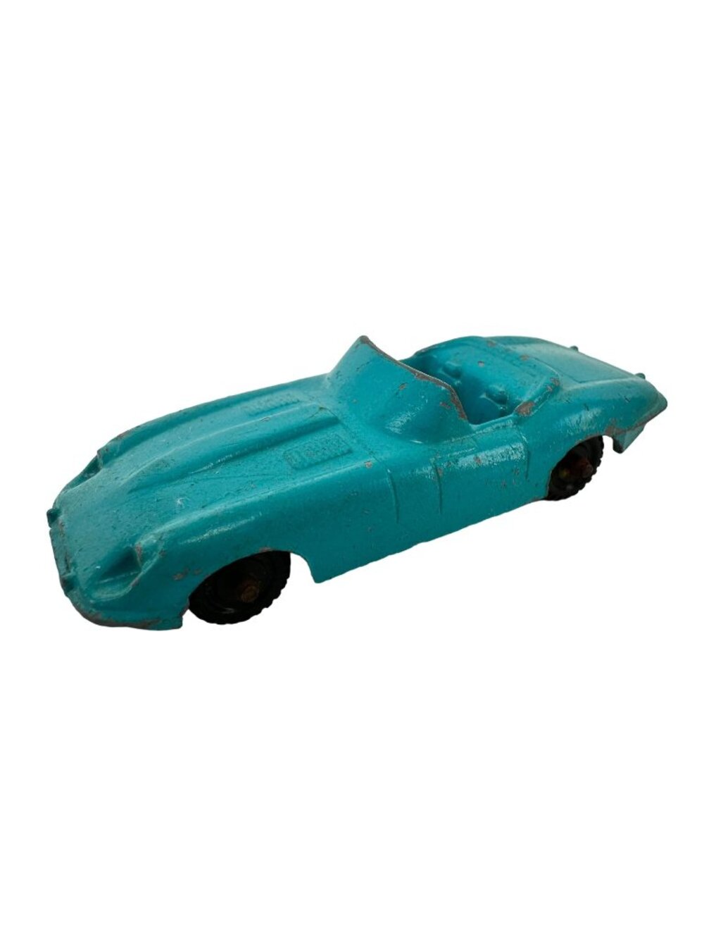 Midgetoy Jaguar Aqua Sports Car Metal Vintage Die Cast Model